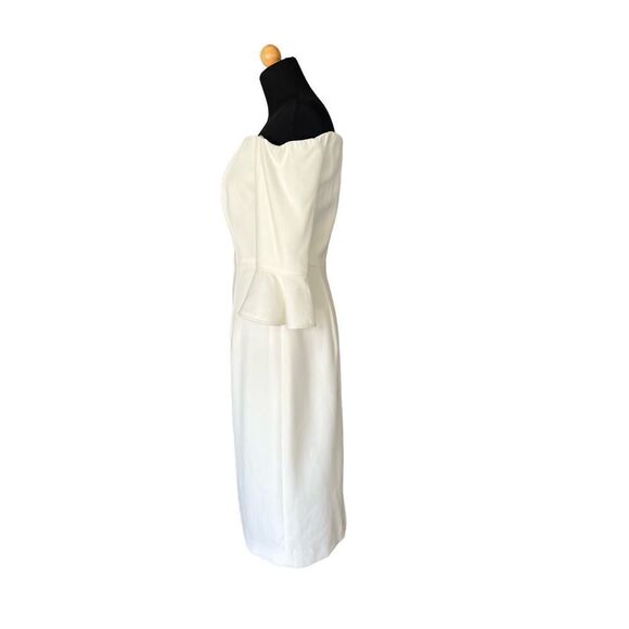 Black Halo NWT Madigan Off-the-Shoulder White Dress MSRP $345 Size 6 - Picture 6 of 8